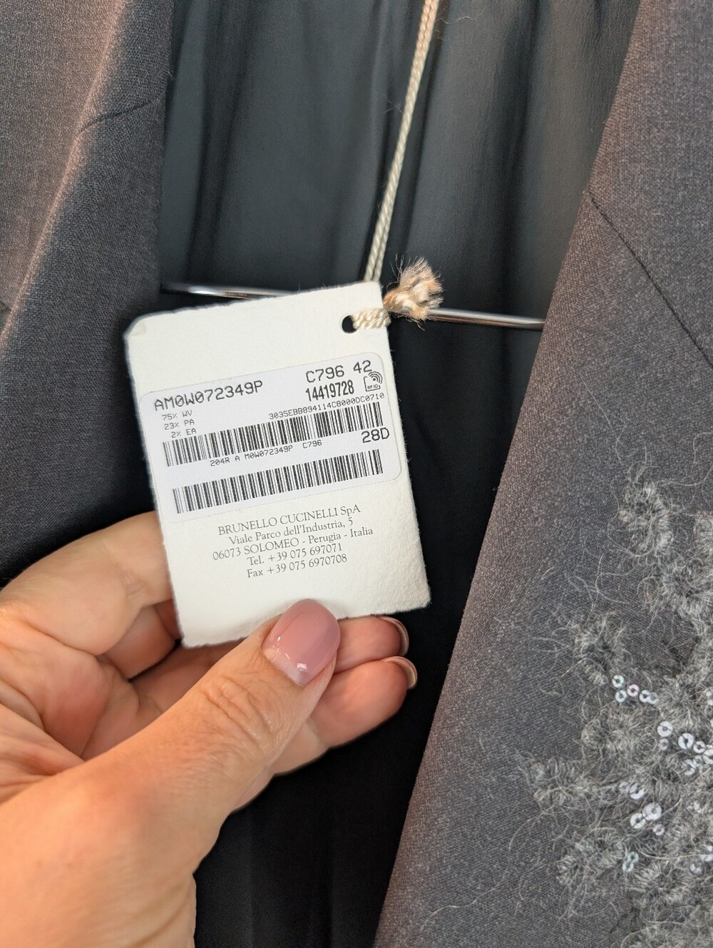 Brunello Cucinelli Tropical Luxury Wool Blazer size M(42) BNWT - Picture 5 of 13